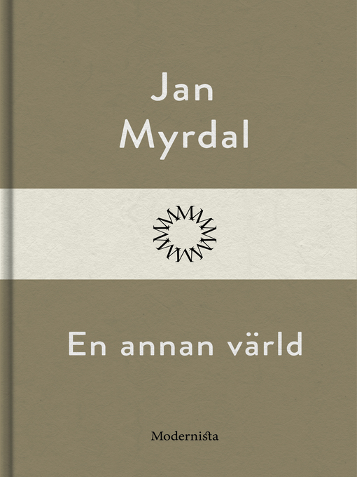 Title details for En annan värld by Jan Myrdal - Available